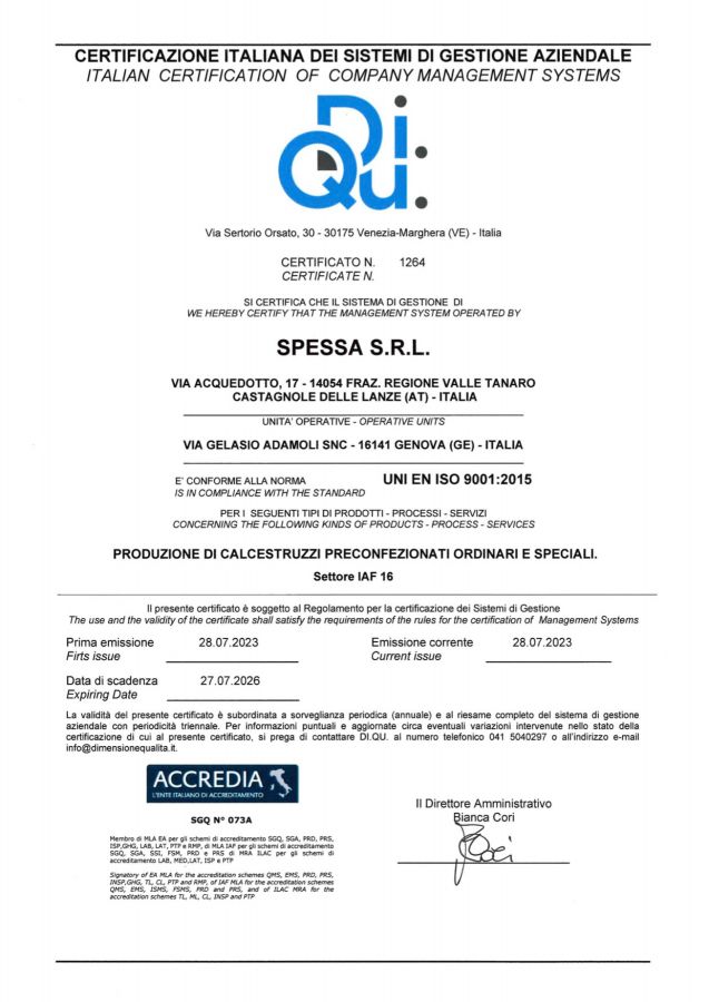 UNI EN ISO 9001:2015